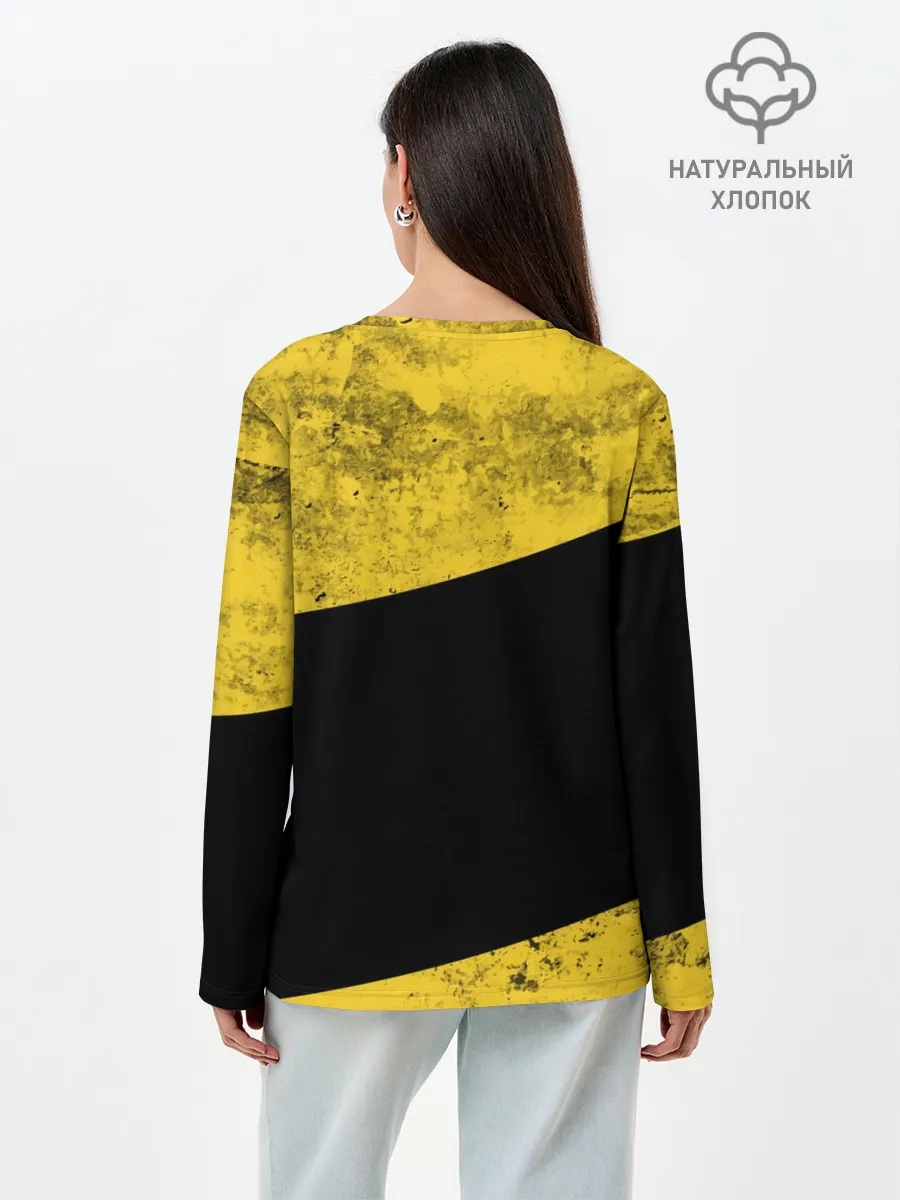 Лонгслив женский. Хлопок / PUBG Grunge