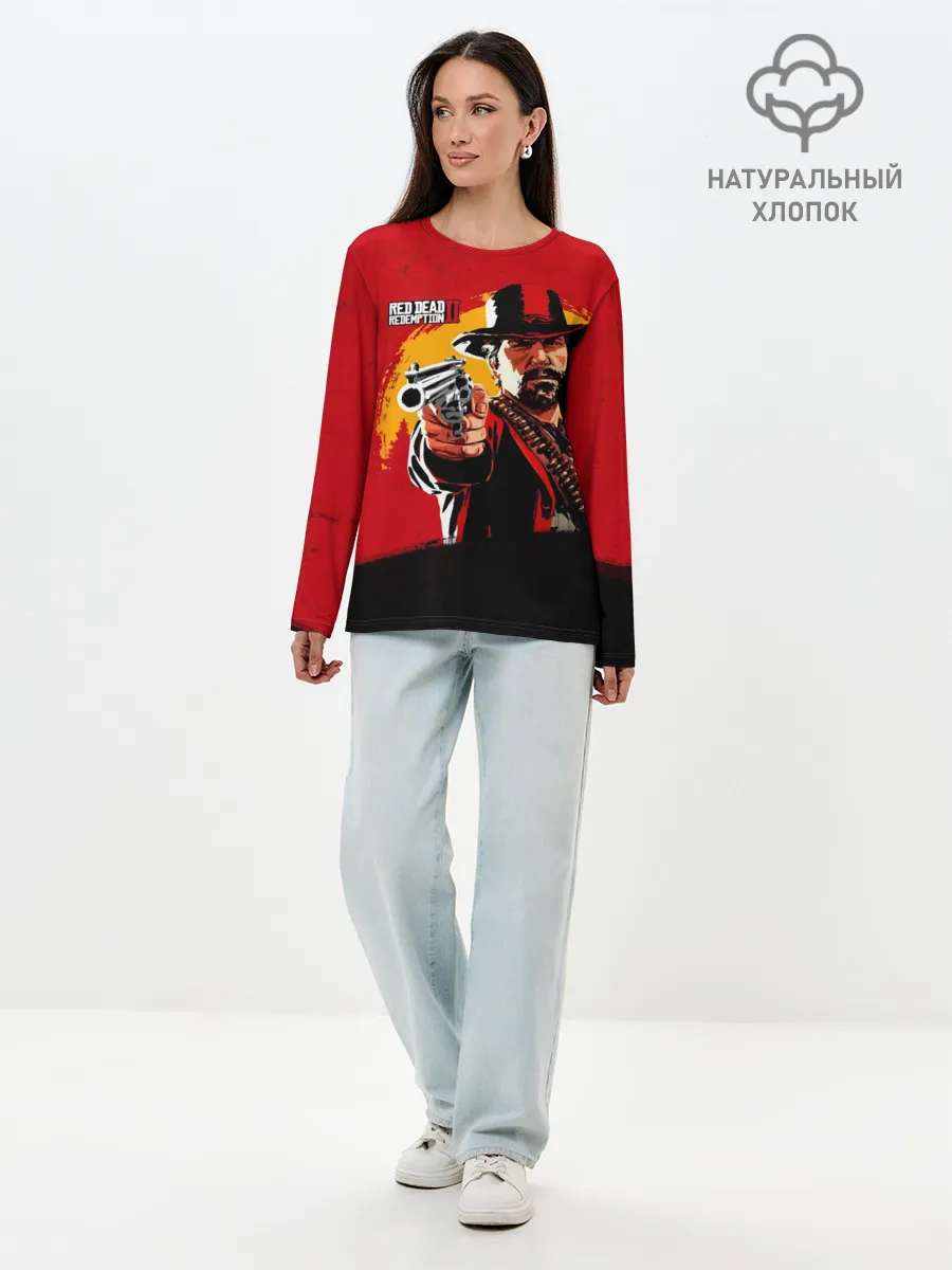 Лонгслив женский. Хлопок / Red Dead Redemption 2