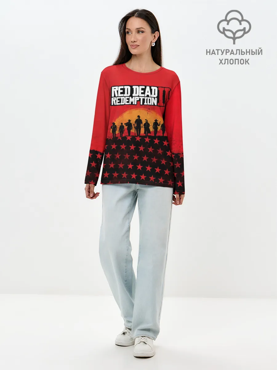 Лонгслив женский. Хлопок / Red Dead Redemption 2