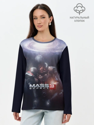Лонгслив женский. Хлопок / MASS EFFECT 3