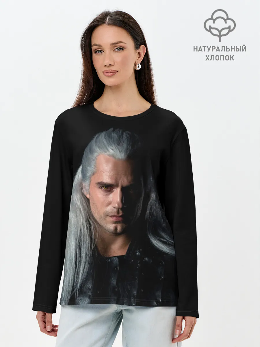 Лонгслив женский. Хлопок / The Witcher. Geralt of Rivia