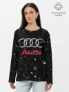 Лонгслив женский. Хлопок / AUDI под Дождём