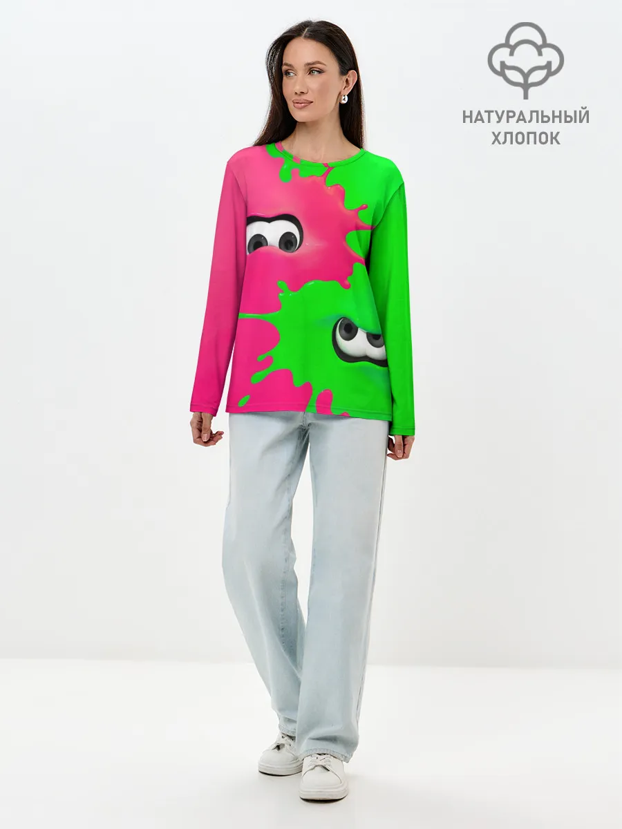 Лонгслив женский. Хлопок / Splatoon