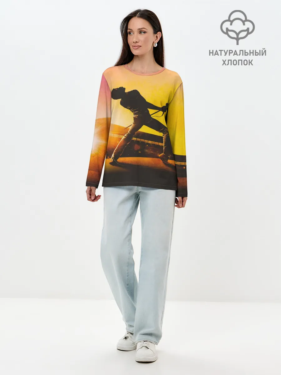 Лонгслив женский. Хлопок / Queen Bohemian Rhapsody