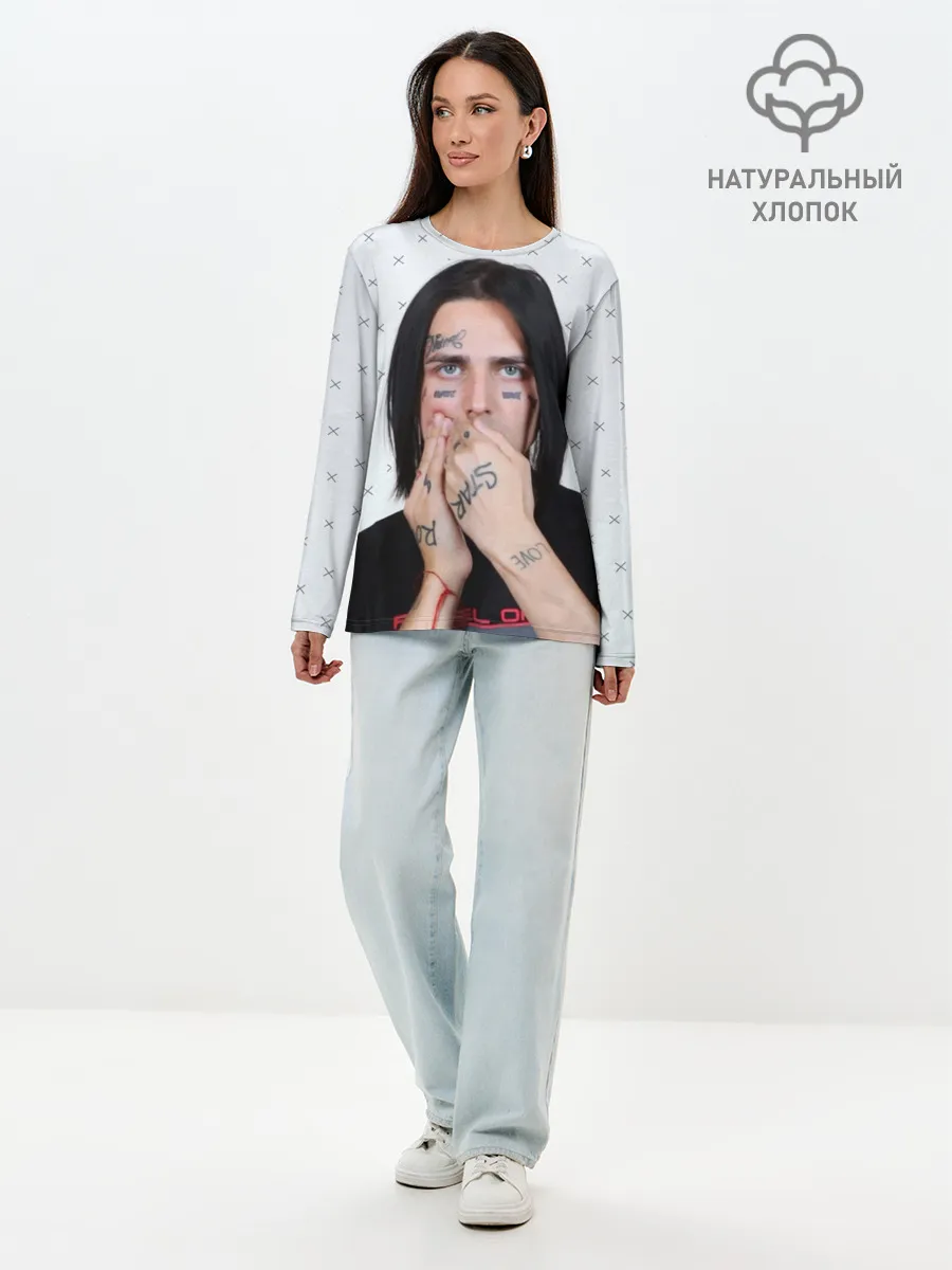 Лонгслив женский. Хлопок / FACE