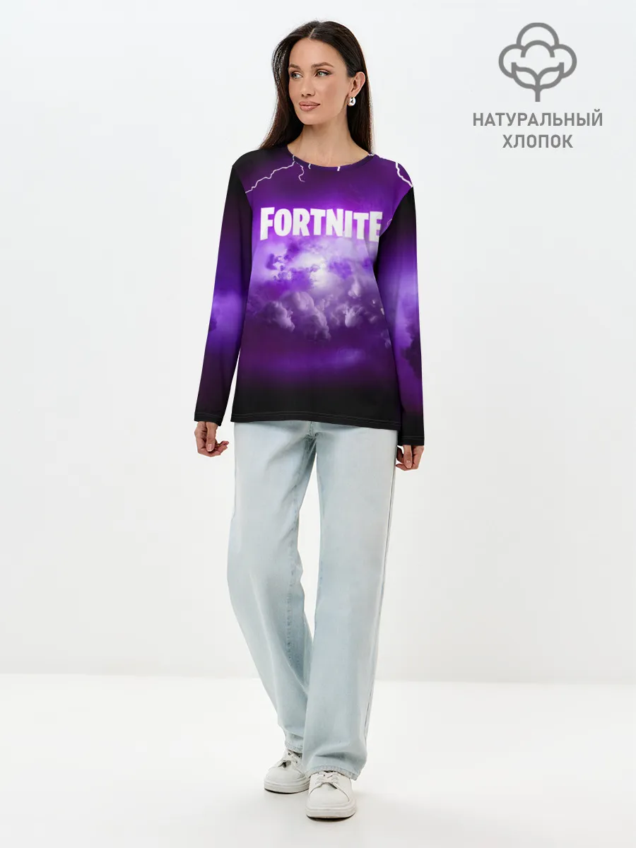 Лонгслив женский. Хлопок / FORTNITE