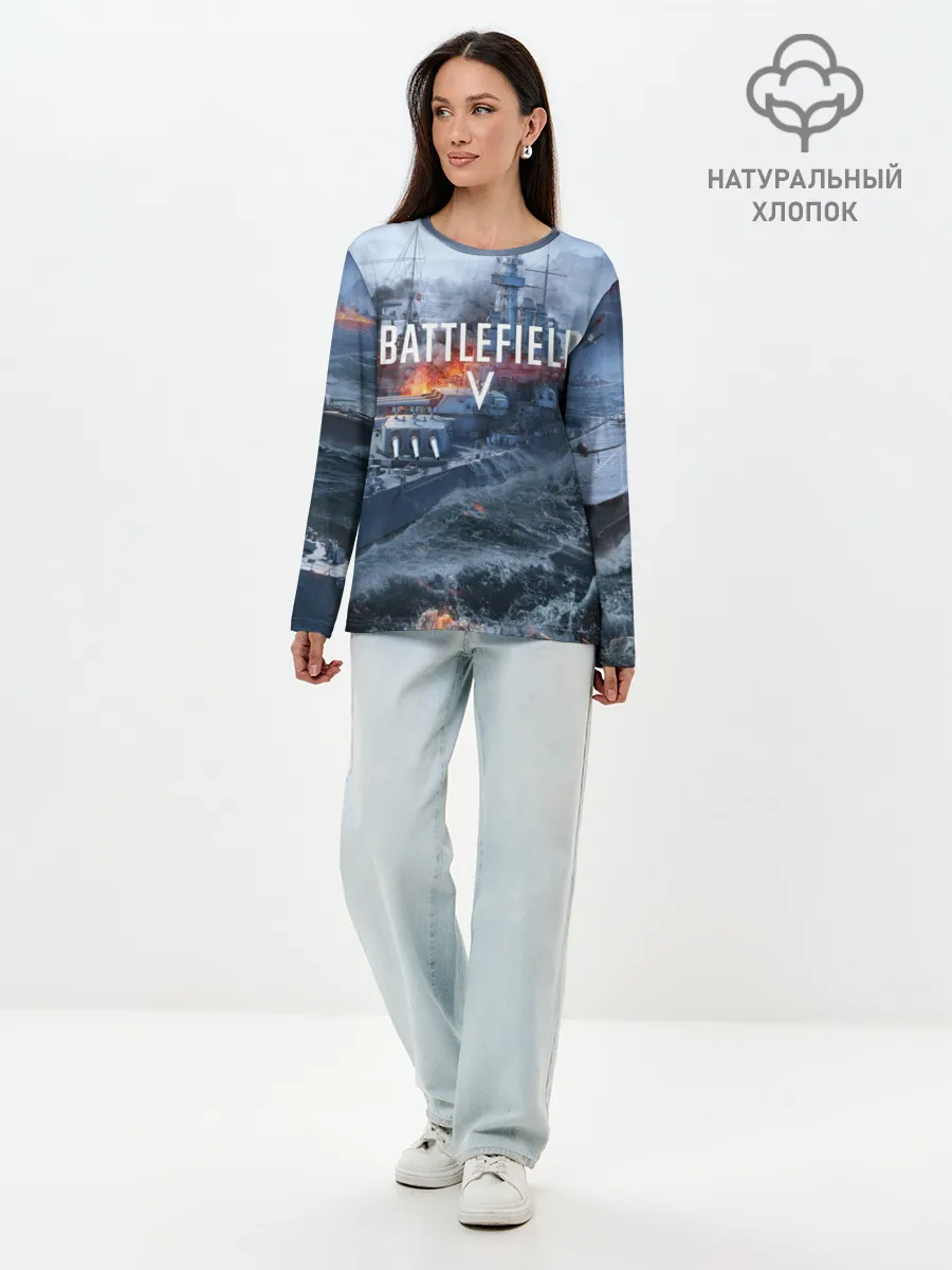 Лонгслив женский. Хлопок / BATTLEFIELD 5