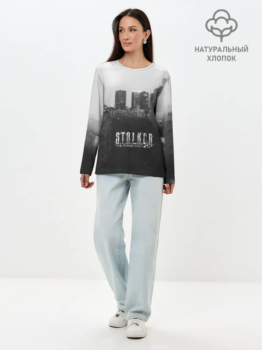 Лонгслив женский. Хлопок / Stalker