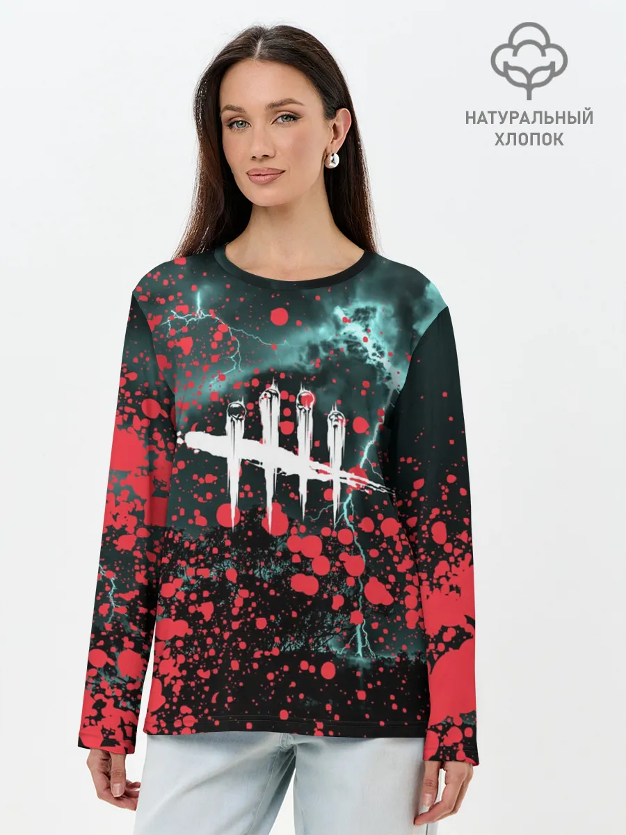 Лонгслив женский. Хлопок / DEAD BY DAYLIGHT