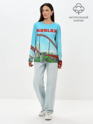 Лонгслив женский. Хлопок / ROBLOX: Powering Imagination