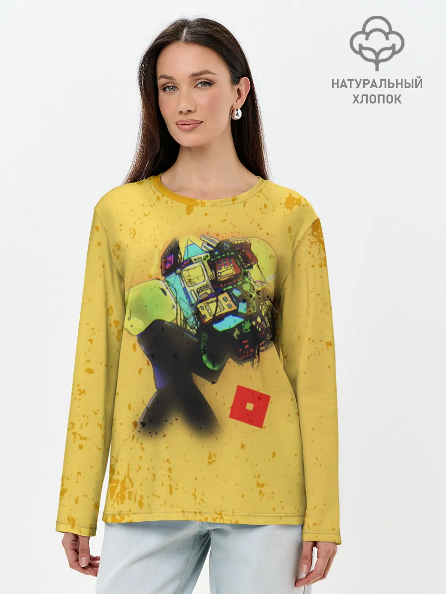 Лонгслив женский. Хлопок / ROBLOX Grunge ART