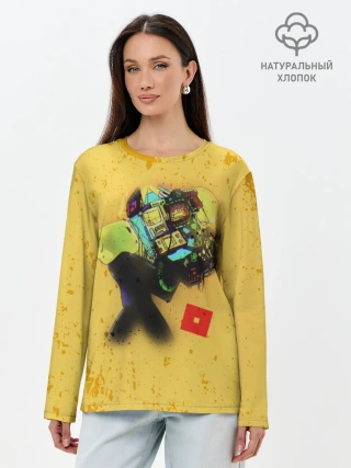 Лонгслив женский. Хлопок / ROBLOX Grunge ART