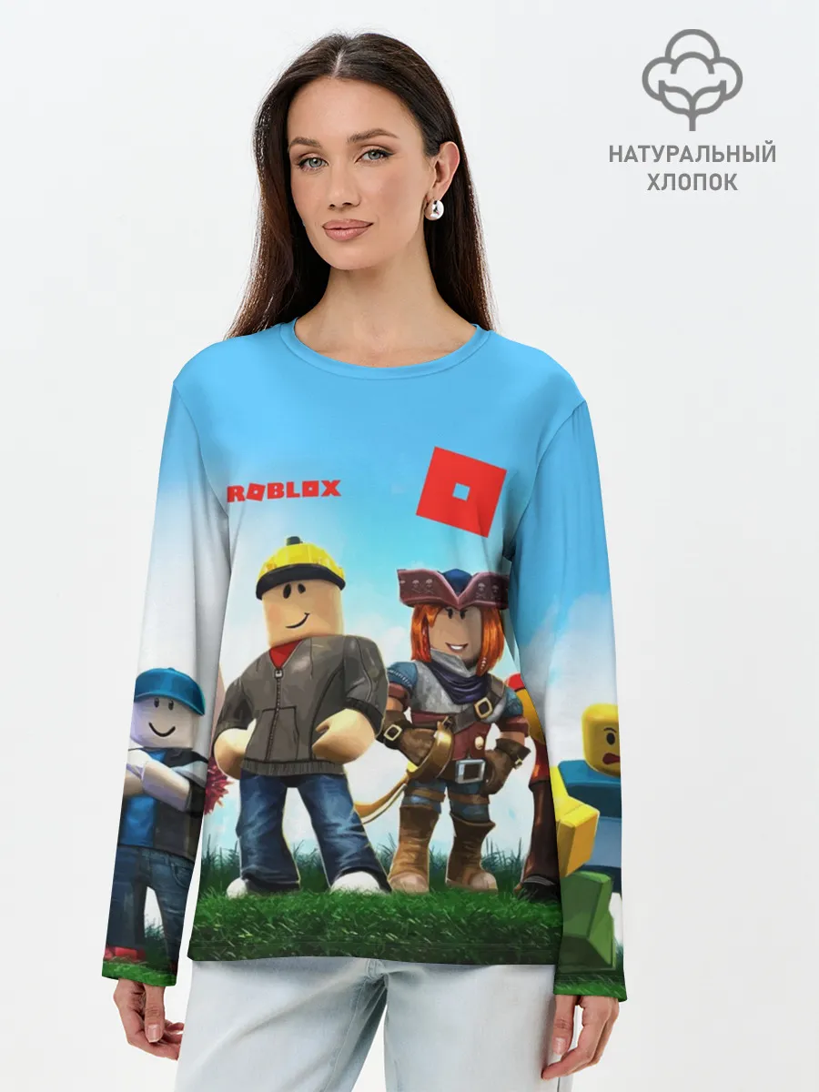 Лонгслив женский. Хлопок / ROBLOX