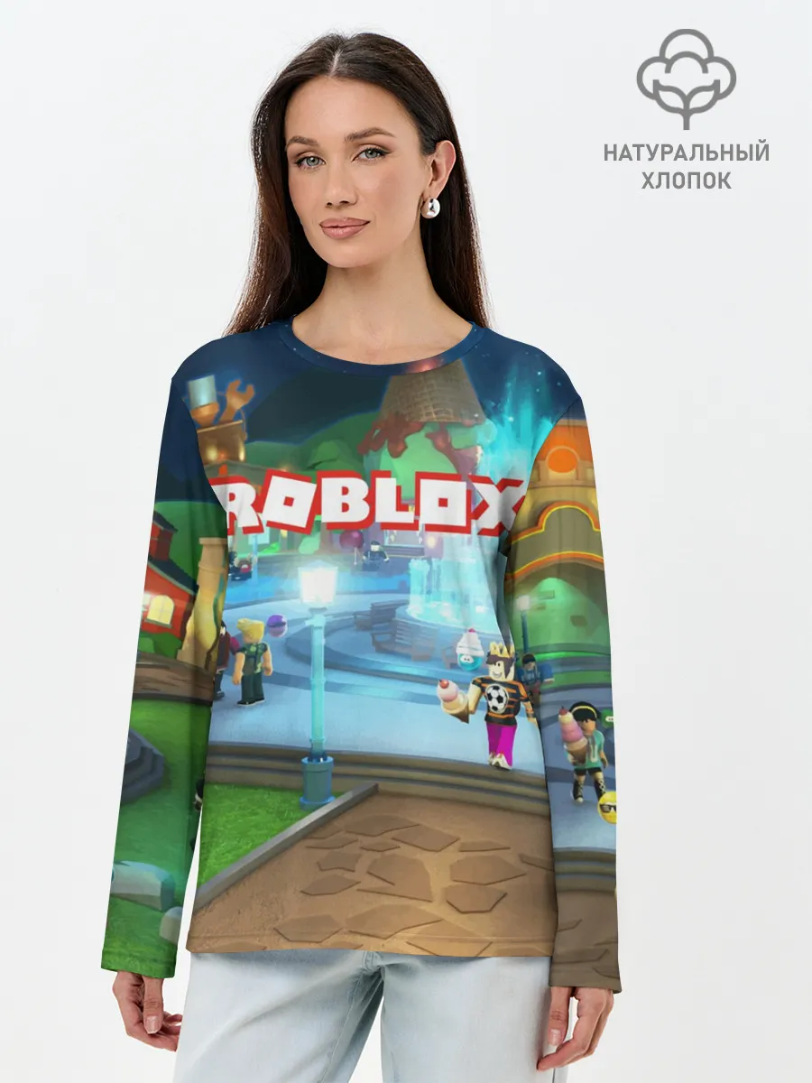 Лонгслив женский. Хлопок / ROBLOX