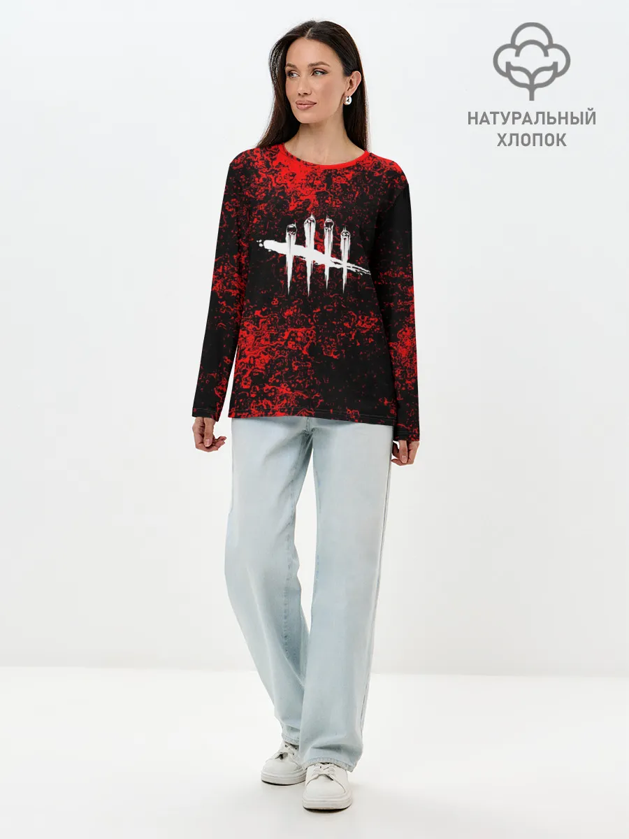 Лонгслив женский. Хлопок / Dead by Daylight