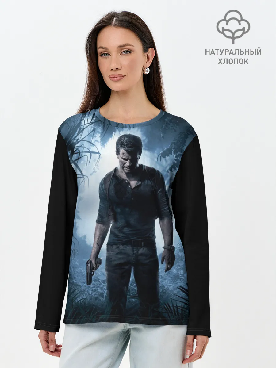 Лонгслив женский. Хлопок / Uncharted 4
