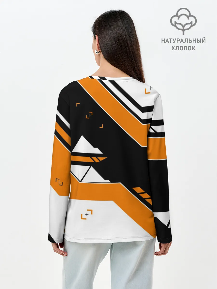 Лонгслив женский. Хлопок / CS:GO - Asiimov Inverted