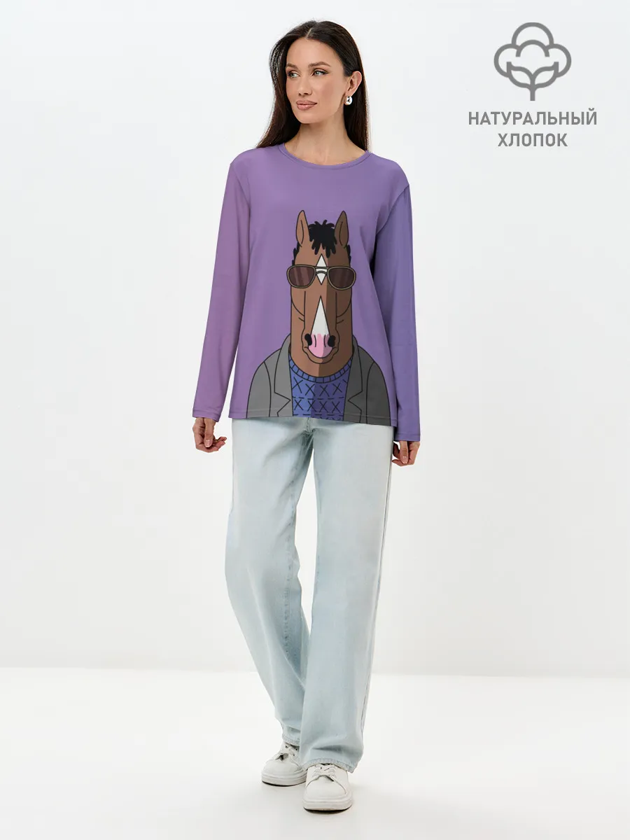 Лонгслив женский. Хлопок / БоДжек