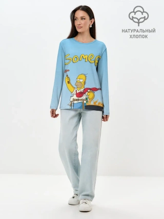 Лонгслив женский. Хлопок / Гомер