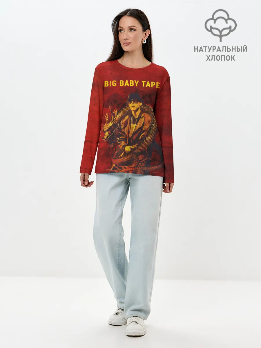 Лонгслив женский. Хлопок / BIG BABY TAPE - Dragonborn