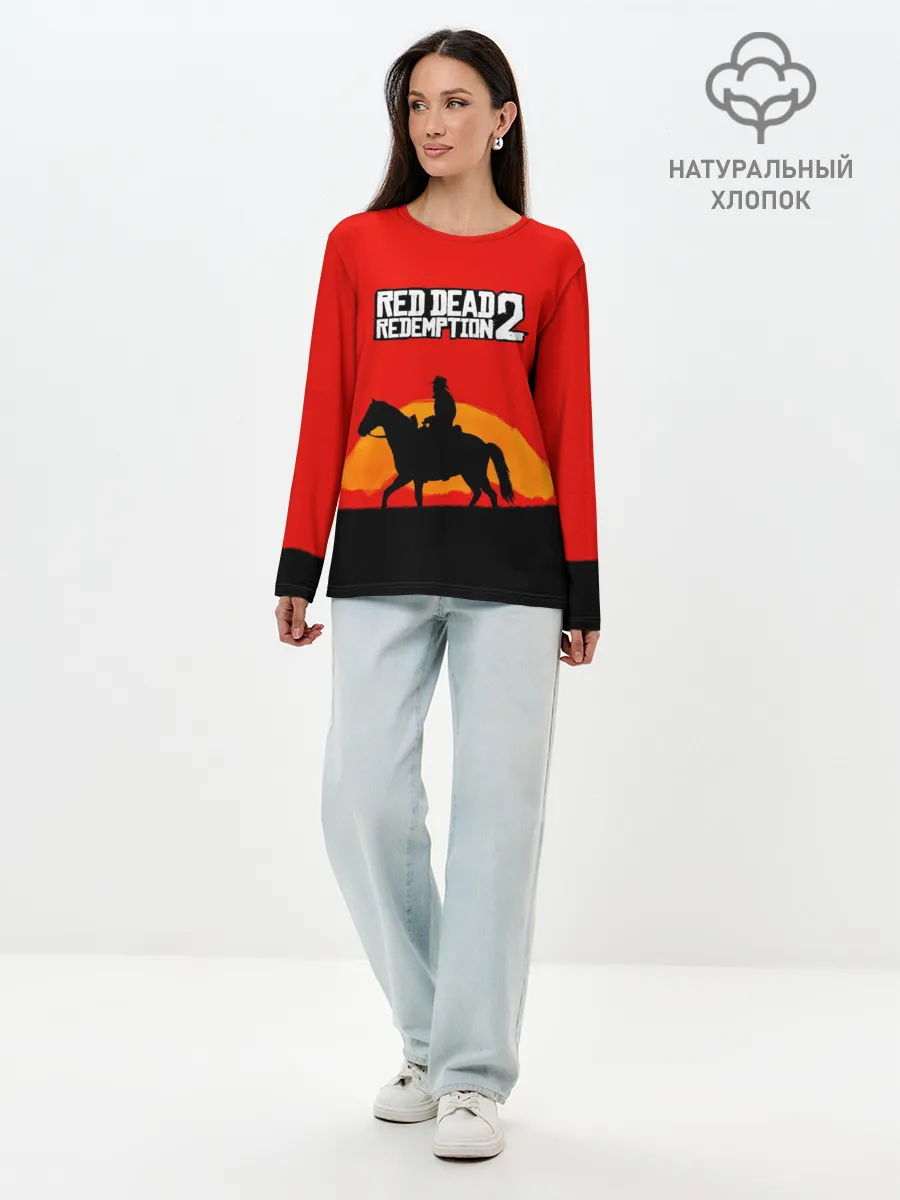 Лонгслив женский. Хлопок / Red Dead Redemption 2