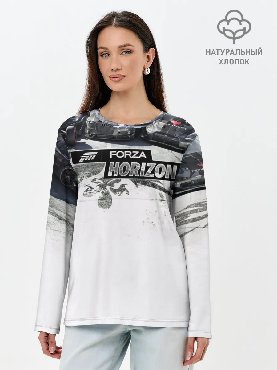 Лонгслив женский. Хлопок / Forza Horizon