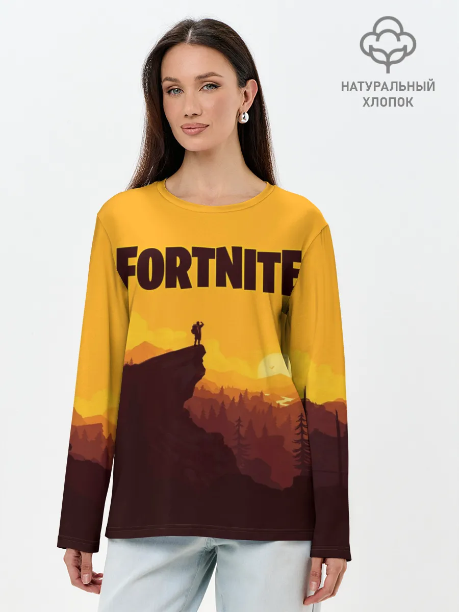 Лонгслив женский. Хлопок / Fortnite Save the World