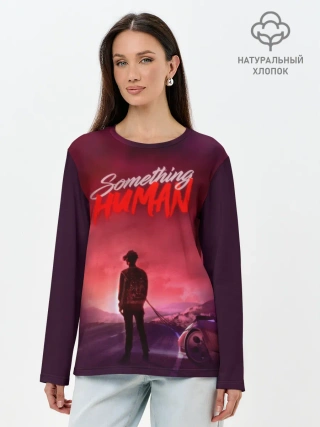 Лонгслив женский. Хлопок / Something human