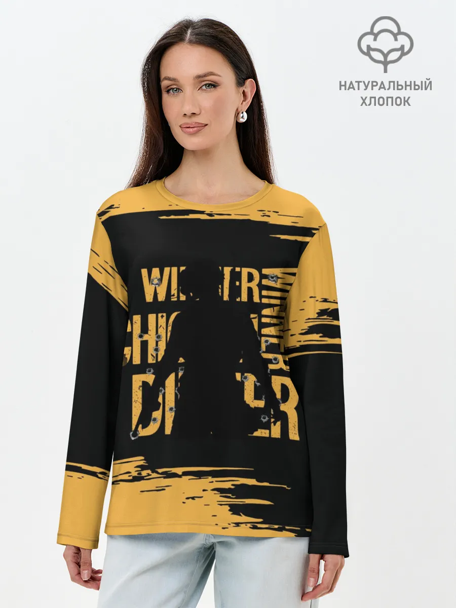 Лонгслив женский. Хлопок / PUBG.