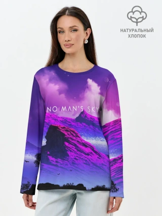 Лонгслив женский. Хлопок / No Mans Sky
