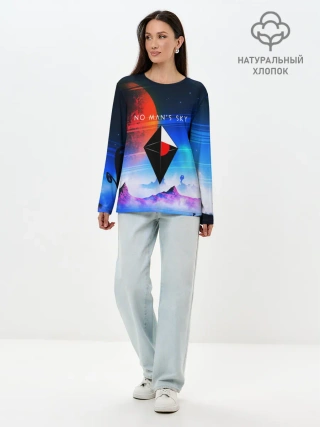Лонгслив женский. Хлопок / NO MANS SKY