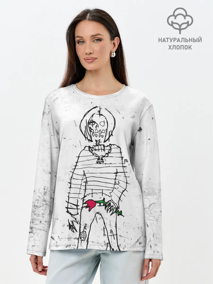Лонгслив женский. Хлопок / Lizer - Blessed