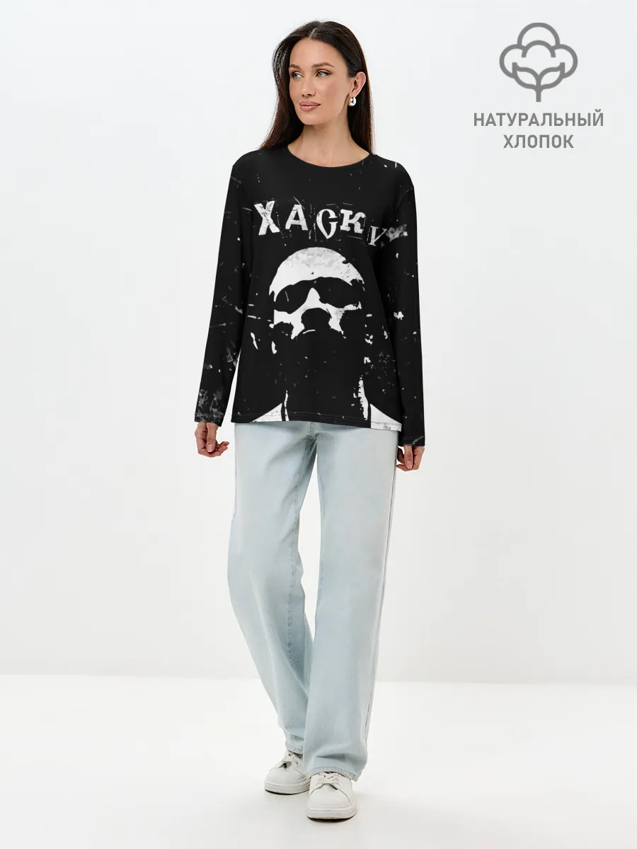 Лонгслив женский. Хлопок / Хаски