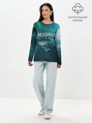 Лонгслив женский. Хлопок / BATTLEFIELD