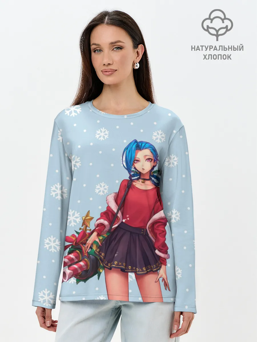 Лонгслив женский. Хлопок / New Year Jinx