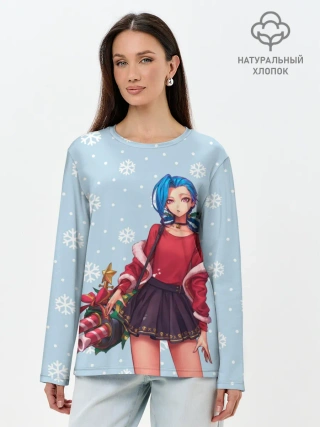 Лонгслив женский. Хлопок / New Year Jinx