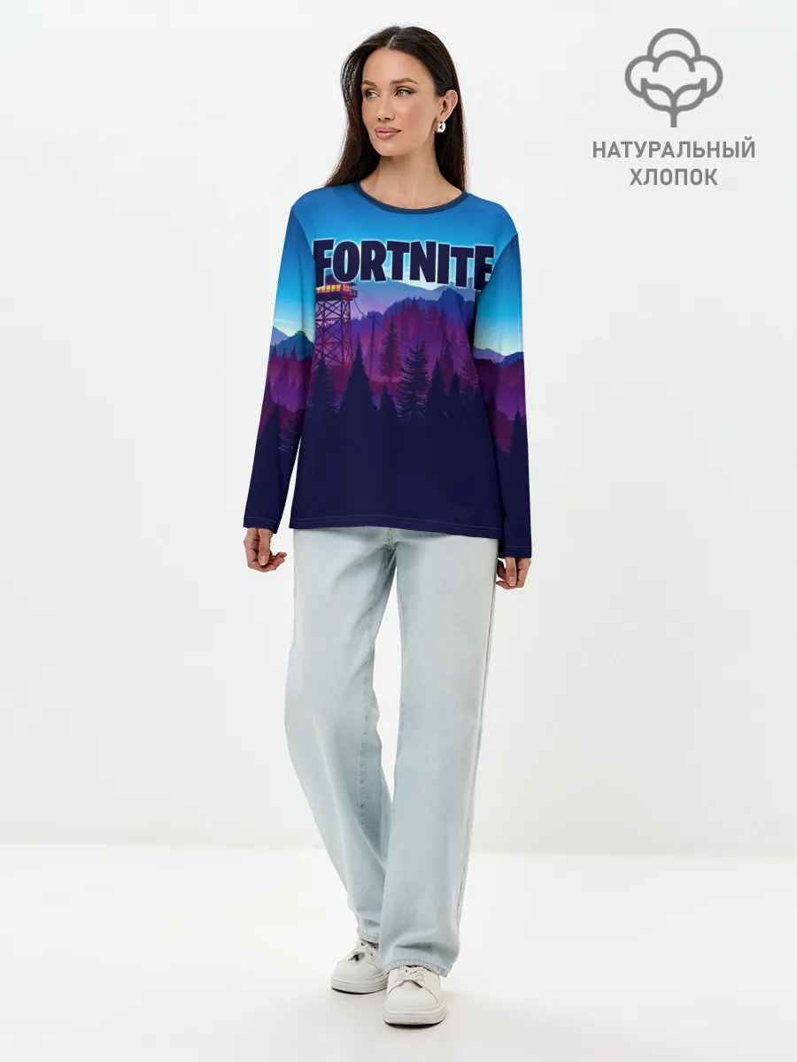 Лонгслив женский. Хлопок / Fortnite Save the World