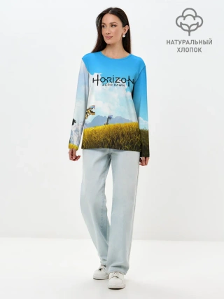 Лонгслив женский. Хлопок / Horizon Zero Dawn