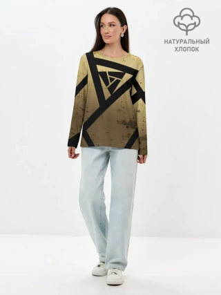 Лонгслив женский. Хлопок / ARTIFACT