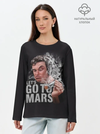 Лонгслив женский. Хлопок / Илон Маск