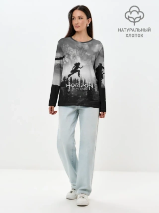 Лонгслив женский. Хлопок / Horizon Zero Dawn