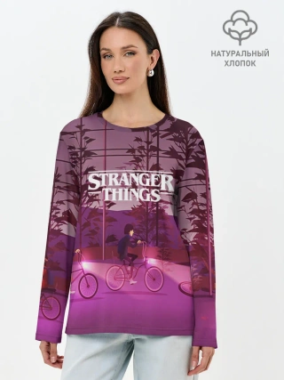Лонгслив женский. Хлопок / STRANGER THINGS