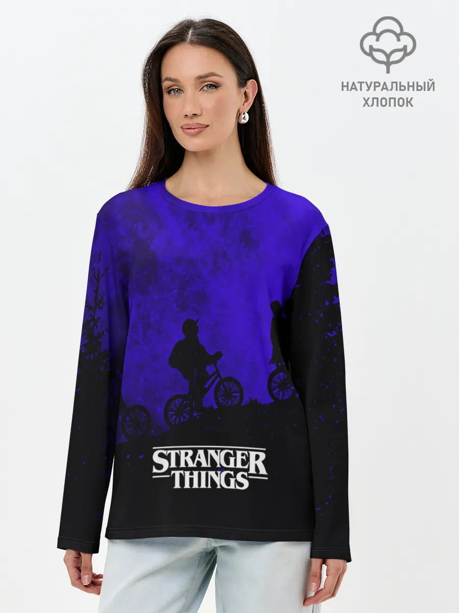 Лонгслив женский. Хлопок / Очень странные дела