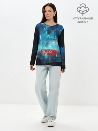 Лонгслив женский. Хлопок / Очень странные дела