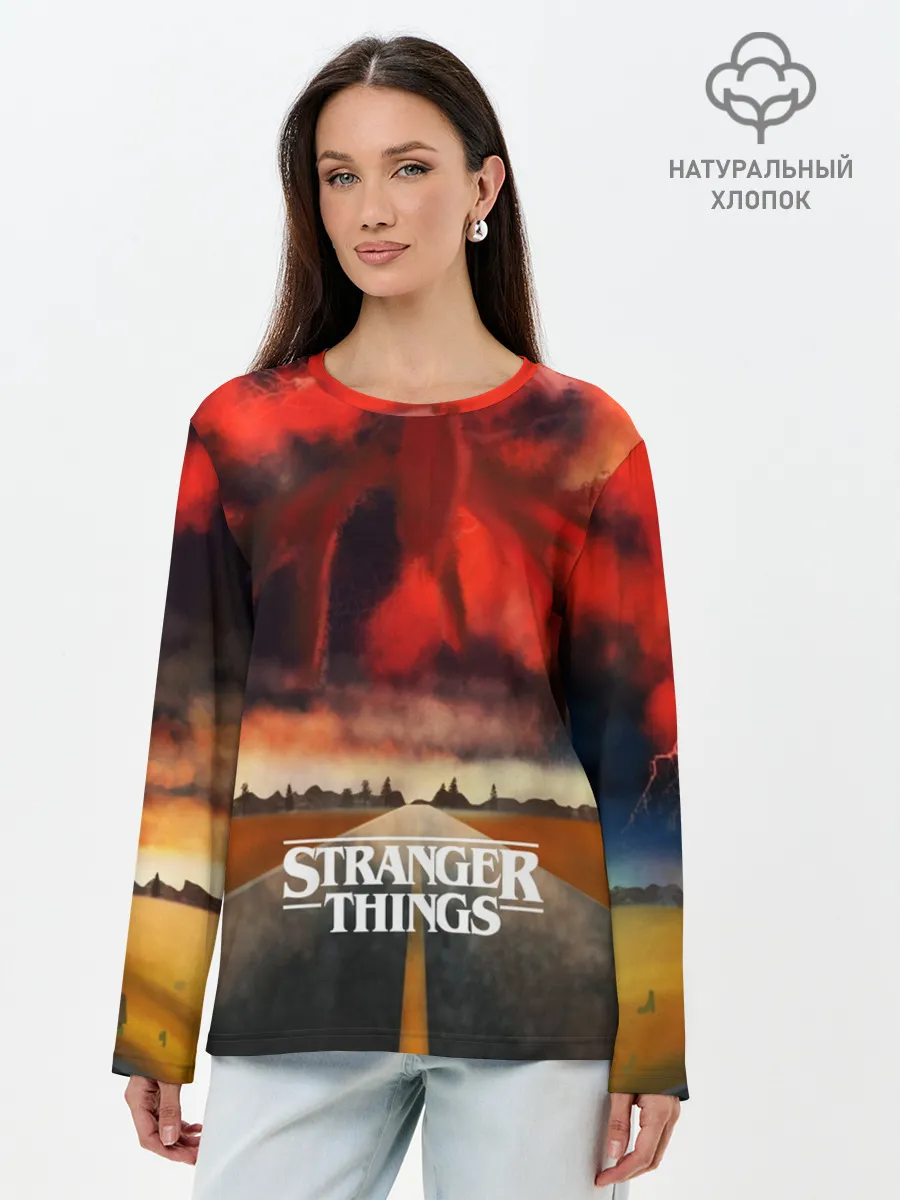 Лонгслив женский. Хлопок / Очень странные дела