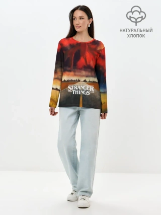 Лонгслив женский. Хлопок / Очень странные дела