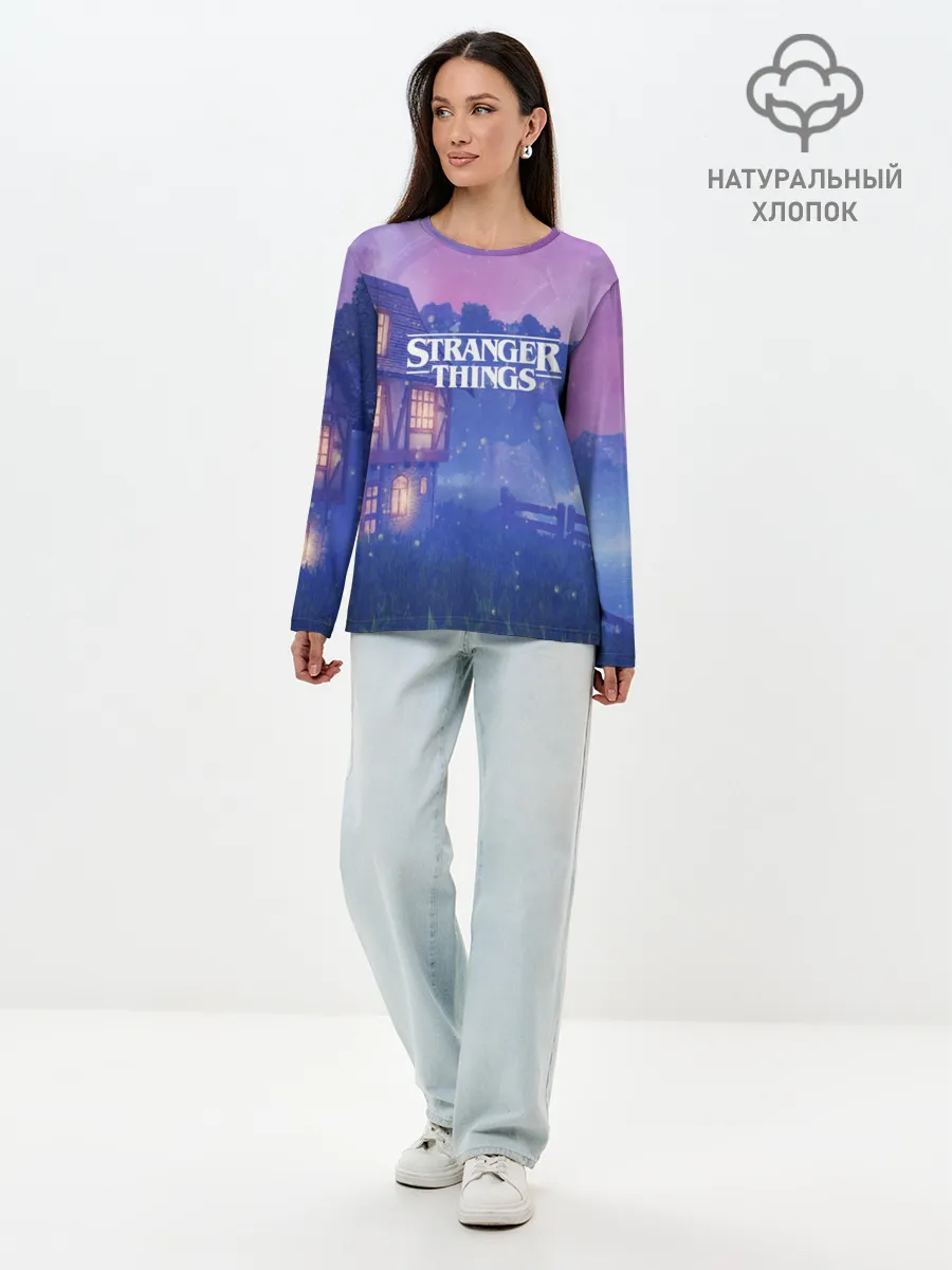 Лонгслив женский. Хлопок / Очень странные дела