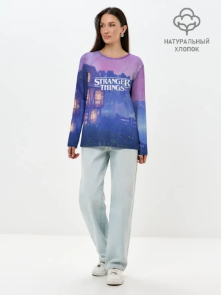 Лонгслив женский. Хлопок / Очень странные дела