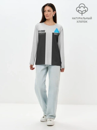 Лонгслив женский. Хлопок / Connor Detroit: Become Human