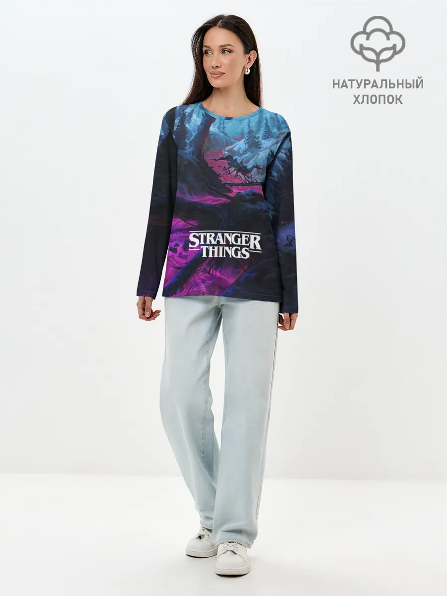 Лонгслив женский. Хлопок / Очень странные дела